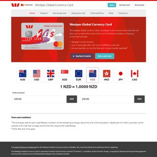 A complete backup of westpaccurrencycard.co.nz