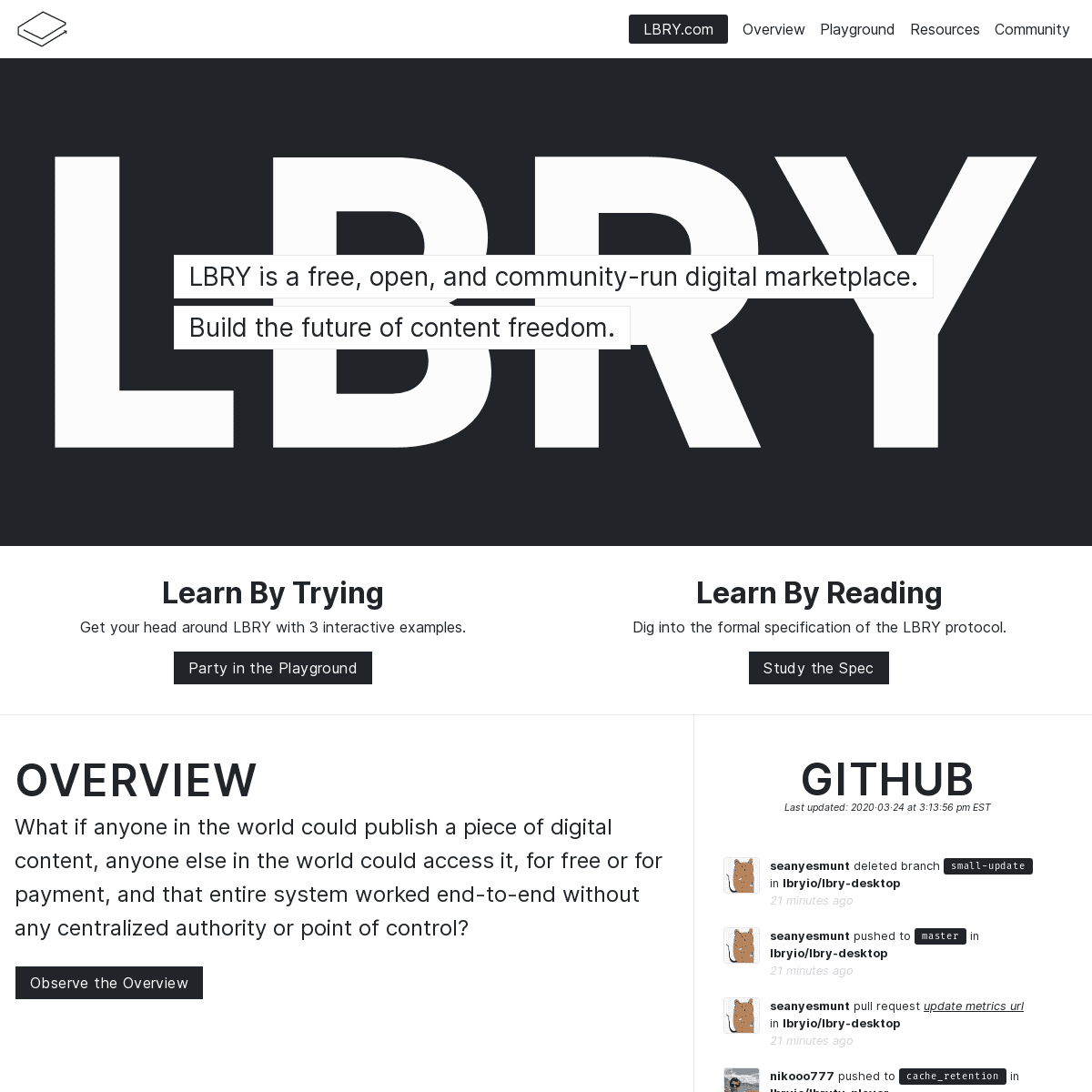 A complete backup of lbry.tech