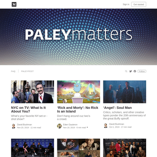 A complete backup of paleymatters.org