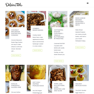 Delicious Table ~ Everyday and Holiday Recipes
