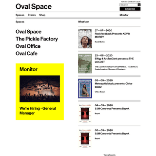 A complete backup of ovalspace.co.uk