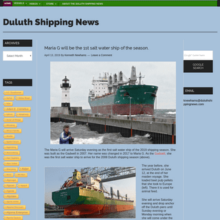 A complete backup of duluthshippingnews.com