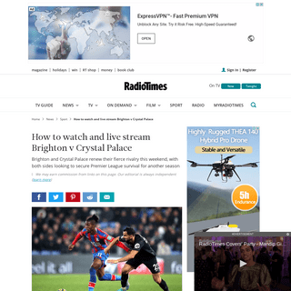 A complete backup of www.radiotimes.com/news/sport/2020-02-29/brighton-crystal-palace-tv-channel-live-stream-time-premier-league
