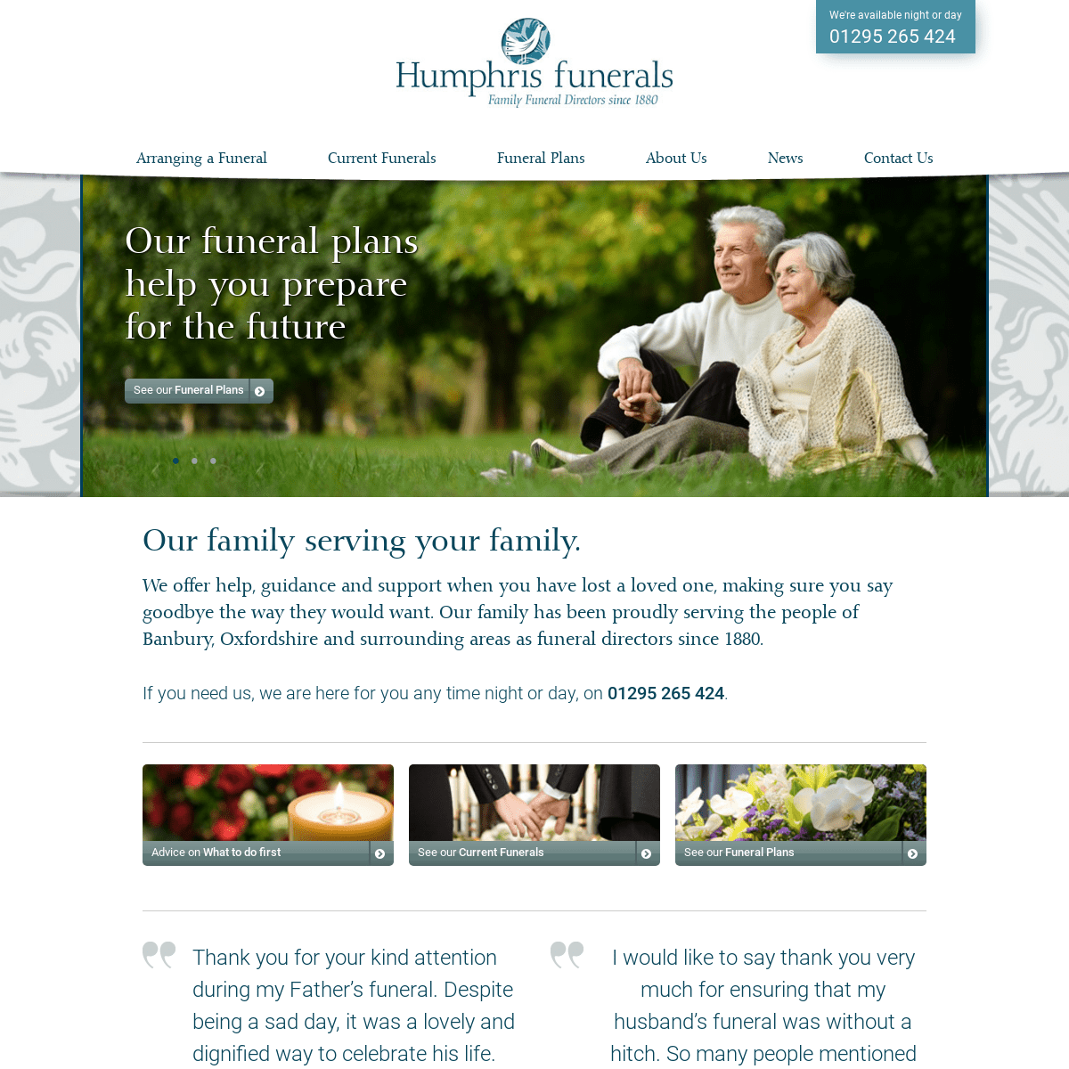 A complete backup of humphrisfunerals.co.uk