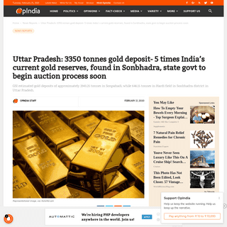 A complete backup of www.opindia.com/2020/02/sonbhadra-gold-mine-uttar-pradesh-geology/