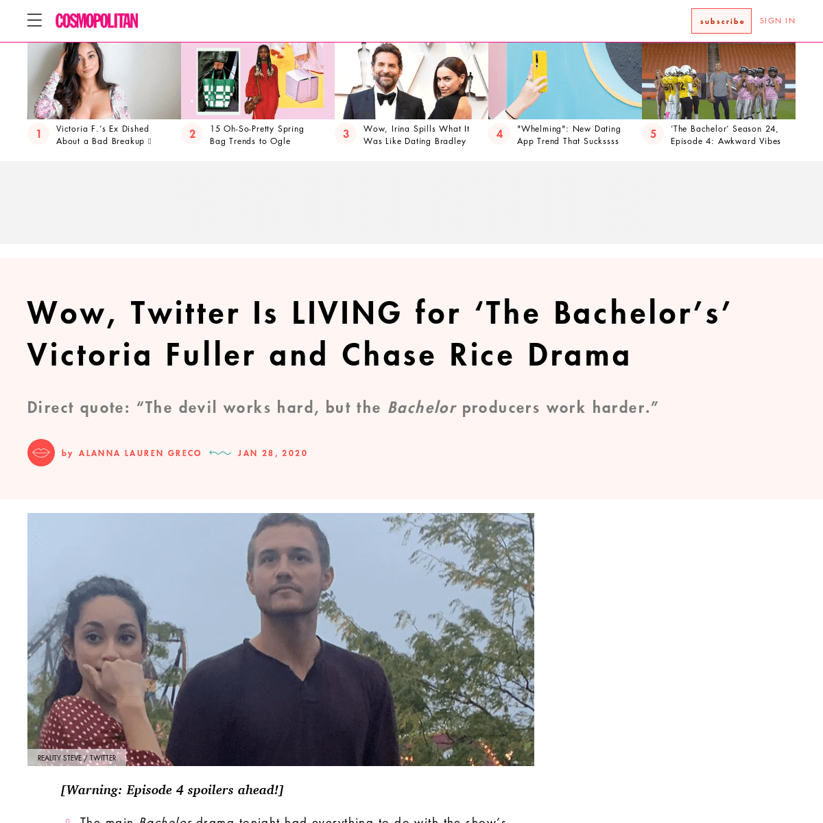 A complete backup of www.cosmopolitan.com/entertainment/tv/a30682819/bachelor-chase-rice-victoria-fuller-date-best-twitter-react