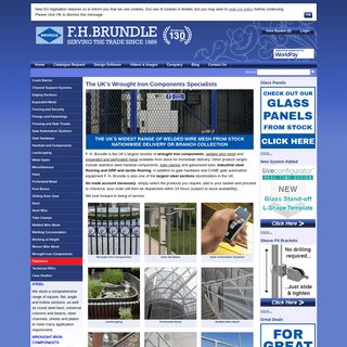The UK's Wrought Iron Components Specialists - F H Brundle