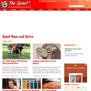 The Spoof - spoof news headlines, parody and political satire stories - The Spoof