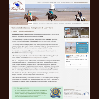 Bridlewood Riding Centre - North Wales Riding Centre - Bridlewood