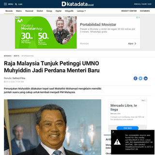A complete backup of katadata.co.id/berita/2020/02/29/raja-malaysia-tunjuk-petinggi-umno-muhyiddin-jadi-perdana-menteri-baru