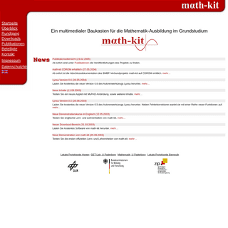 A complete backup of math-kit.de