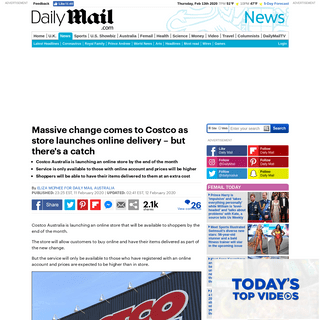 A complete backup of www.dailymail.co.uk/news/article-7994191/Costco-Australia-launches-online-store.html