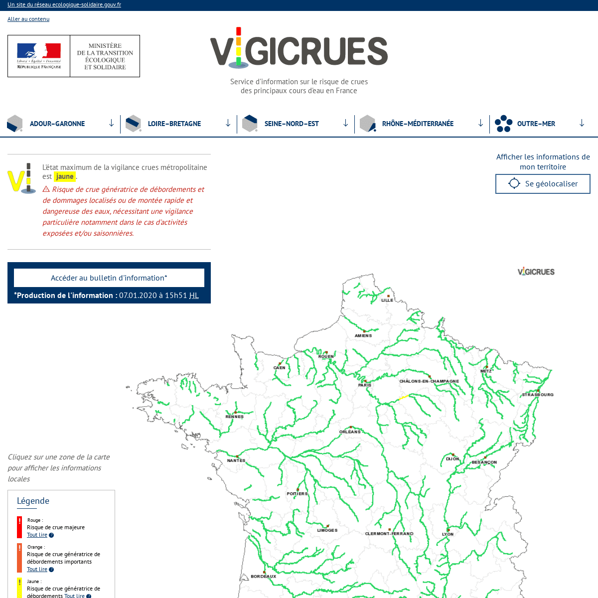 A complete backup of vigicrues.gouv.fr