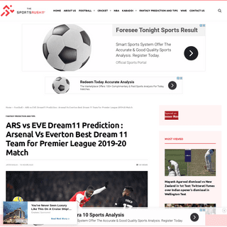 A complete backup of thesportsrush.com/ars-vs-eve-dream11-prediction-arsenal-vs-everton-best-dream-11-team-for-premier-league-20