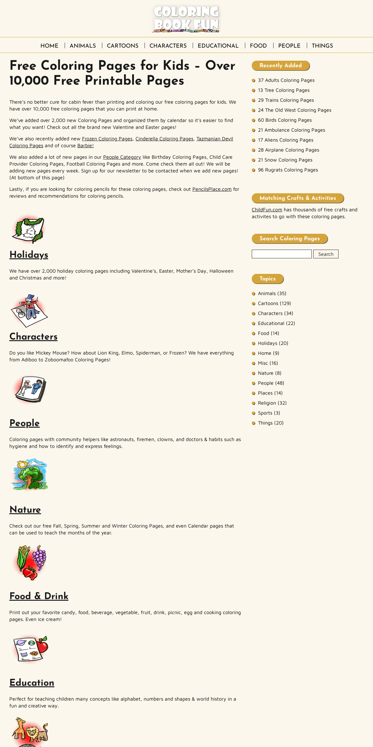A complete backup of coloringbookfun.com