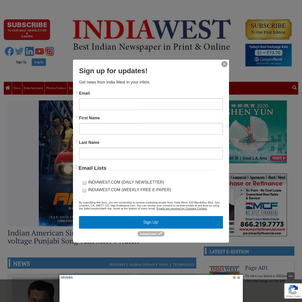 A complete backup of indiawest.com