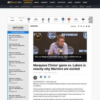 A complete backup of www.nbcsports.com/bayarea/warriors/marquese-chriss-game-vs-lakers-exactly-why-warriors-are-excited