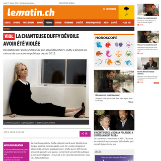 A complete backup of www.lematin.ch/people/chanteuse-duffy-raconte-calvaire/story/21156350