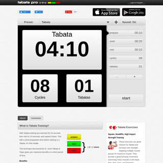 Tabata Timer - Free Online Tabata Timer for Tabata Training