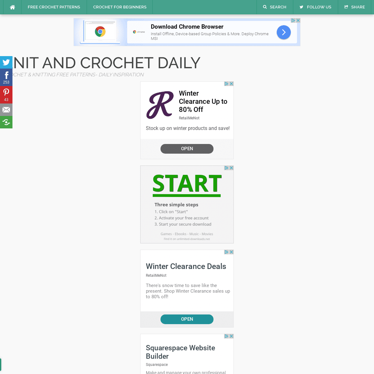 A complete backup of dailycrochet.com