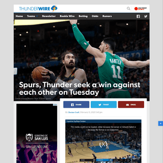 A complete backup of okcthunderwire.usatoday.com/2020/02/11/spurs-thunder-both-seek-back-win-column-tuesday/