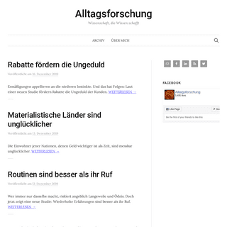 A complete backup of alltagsforschung.de