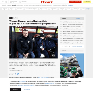 A complete backup of www.lequipe.fr/Football/Actualites/Vincent-hognon-apres-nantes-metz-ligue-1-il-faut-continuer-a-progresser/