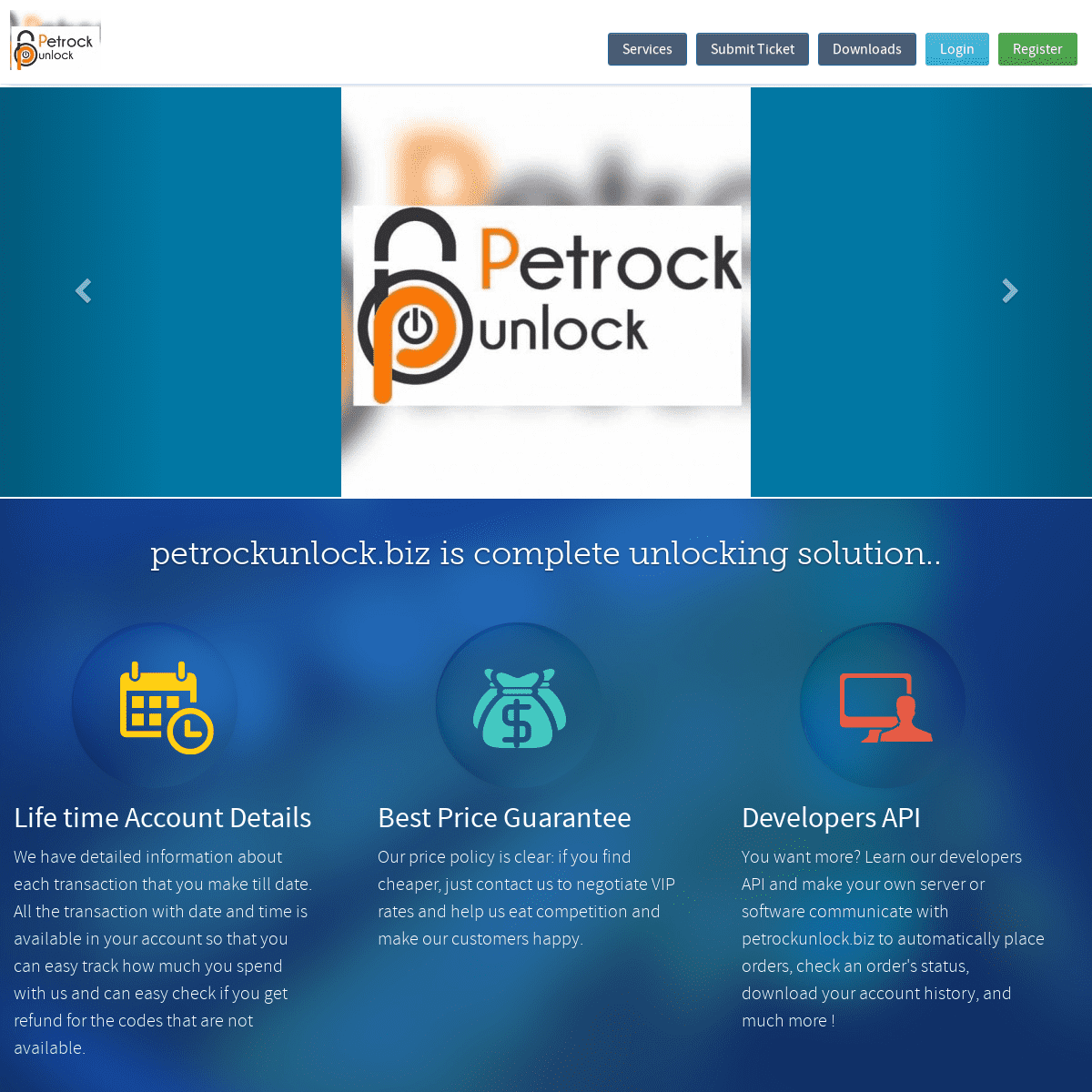A complete backup of petrockunlock.biz
