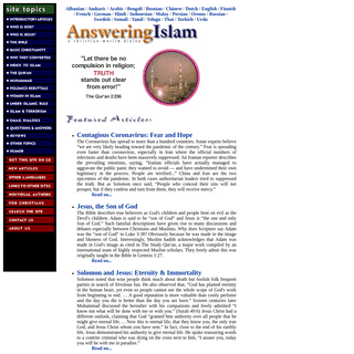 A complete backup of answering-islam.org