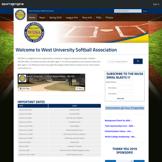 West University Softball Association