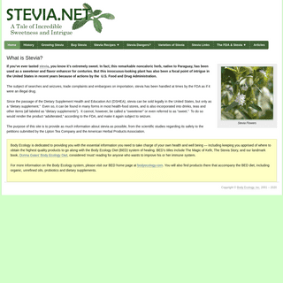 A complete backup of stevia.net