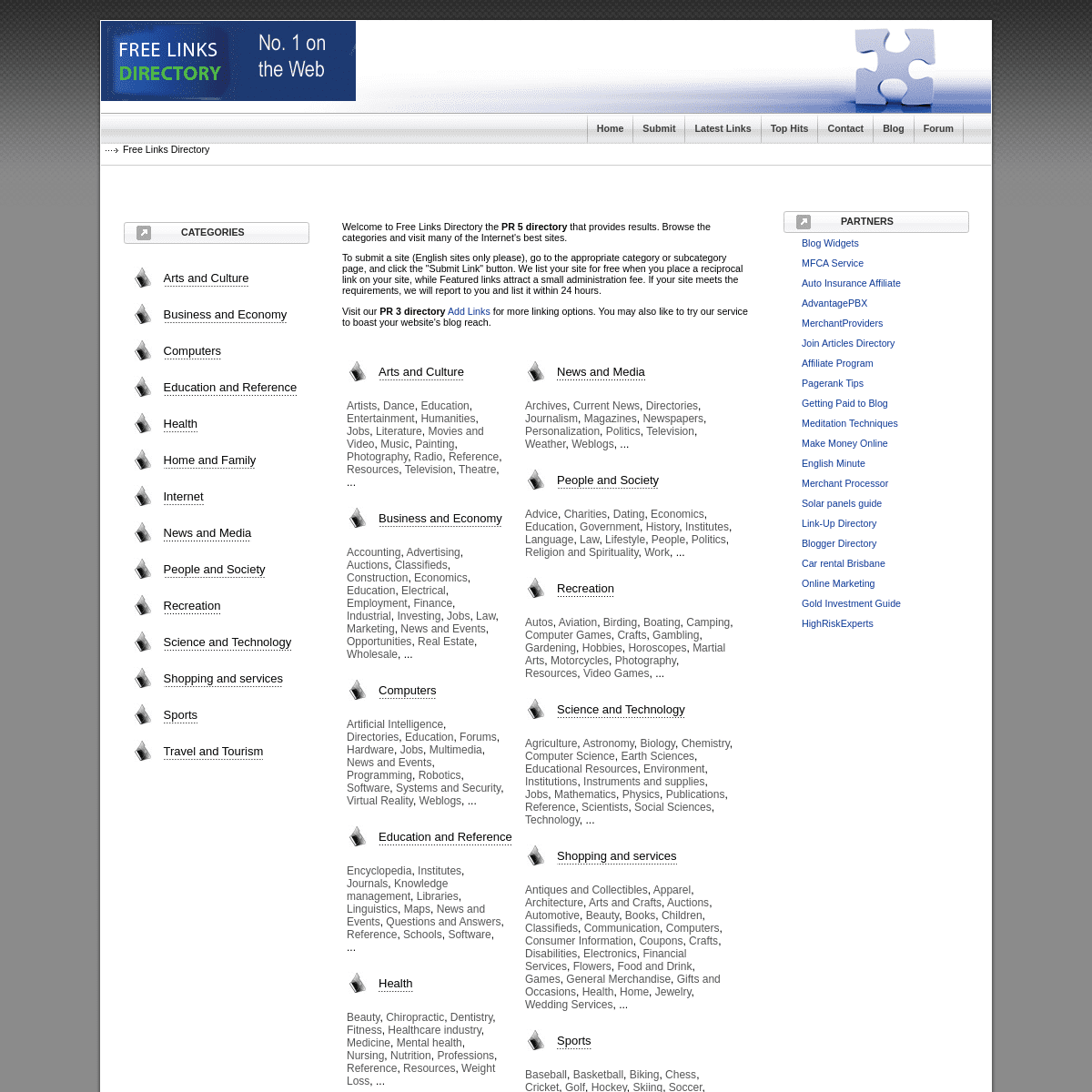 A complete backup of freelinksdirectory.net