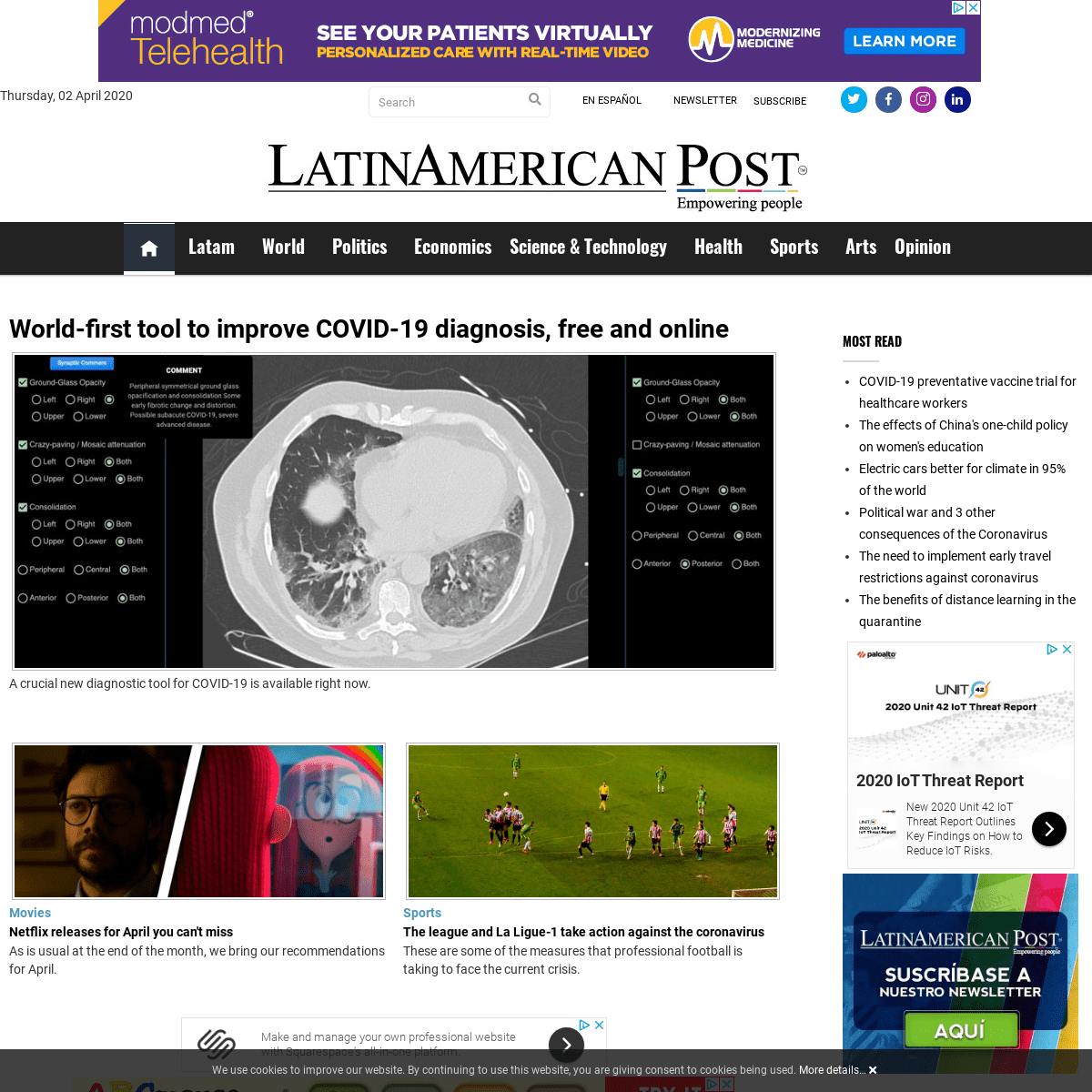 A complete backup of latinamericanpost.com