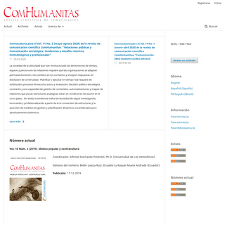 ComHumanitas- Revista cientÃ­fica de comunicaciÃ³n