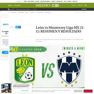 A complete backup of www.milenio.com/deportes/futbol/leon-vs-monterrey-vivo-directo-jornada-5-liga-mx