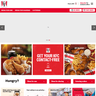 Order KFC safely on the KFC App, drive-thru, or weâ€™ll deliver.