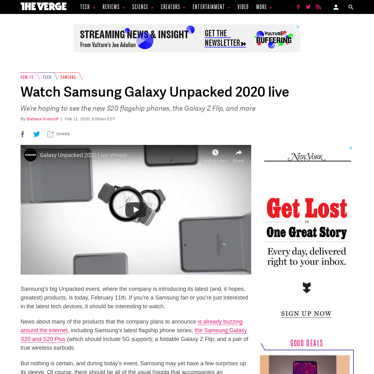 A complete backup of www.theverge.com/2020/2/11/21121001/samsung-galaxy-s20-event-watch-live-stream-z-flip-unpacked-2020
