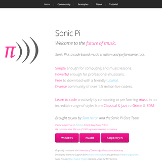 A complete backup of sonic-pi.net