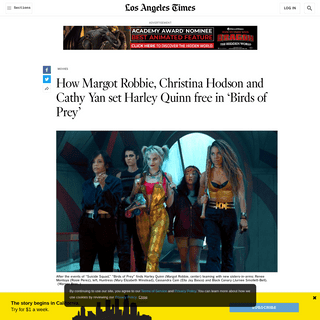 A complete backup of www.latimes.com/entertainment-arts/movies/story/2020-01-31/birds-of-prey-harley-quinn-margot-robbie-cathy-y