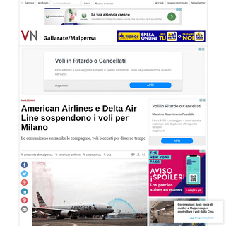 A complete backup of www.varesenews.it/2020/03/american-airlines-sospende-voli-milano/905667/