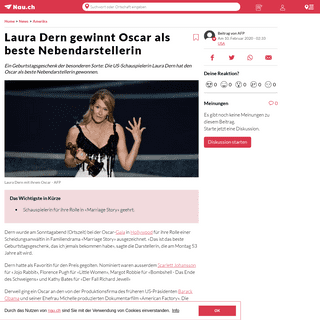 Laura Dern gewinnt Oscar als beste Nebendarstellerin