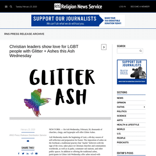 A complete backup of religionnews.com/2020/02/25/christian-leaders-show-love-for-lgbt-people-with-glitter-ashes-this-ash-wednesd