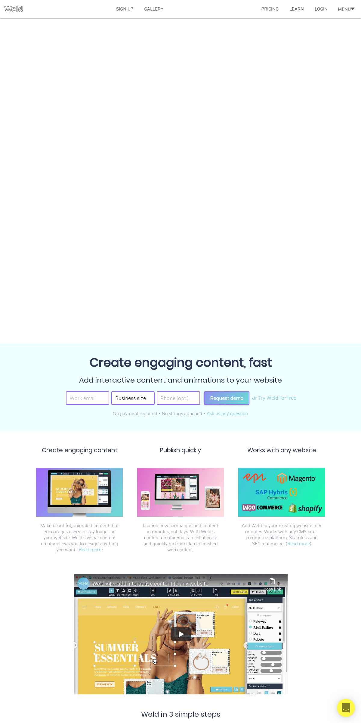 Weld â€“ Create engaging content â€“ Interactive content and animations
