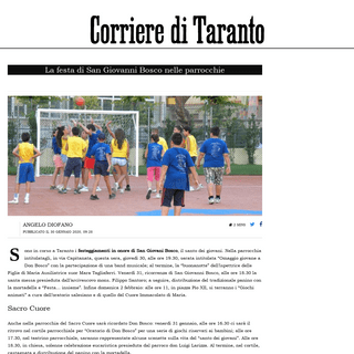A complete backup of www.corriereditaranto.it/2020/01/30/la-festa-di-san-giovanni-bosco-nelle-parrocchie/