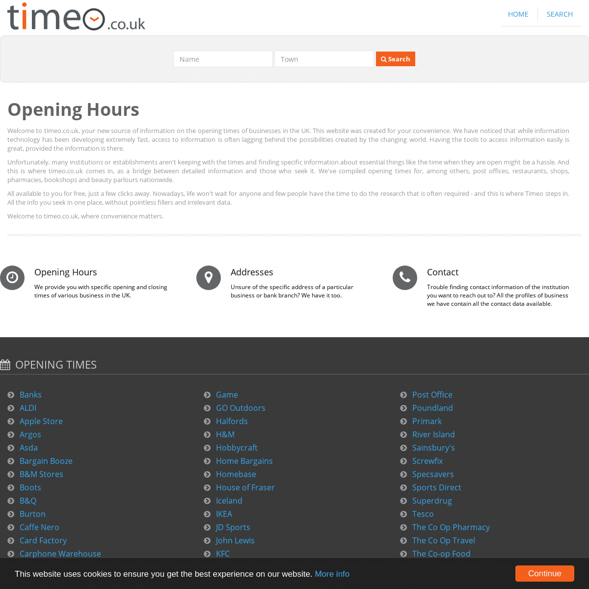 A complete backup of timeo.co.uk