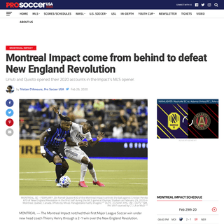 A complete backup of www.prosoccerusa.com/mls/montreal-impact/montreal-impact-come-from-behind-to-defeat-new-england-revolution/