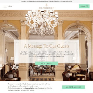 Claridge's Hotel- 5-Star Luxury in the Heart of Mayfair
