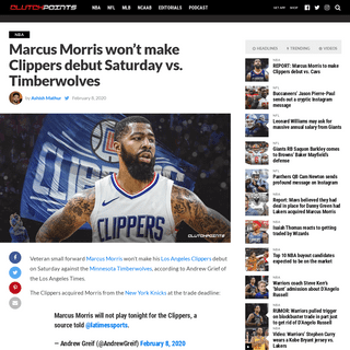 A complete backup of clutchpoints.com/clippers-news-marcus-morris-wont-make-la-debut-saturday-vs-timberwolves/