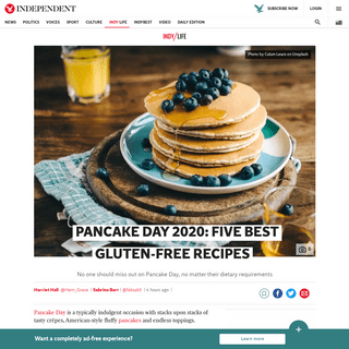 Pancake Day 2020- Five best gluten-free recipes - The Independent
