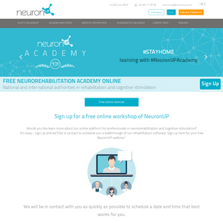 NeuronUP. Web platform of cognitive rehabilitation